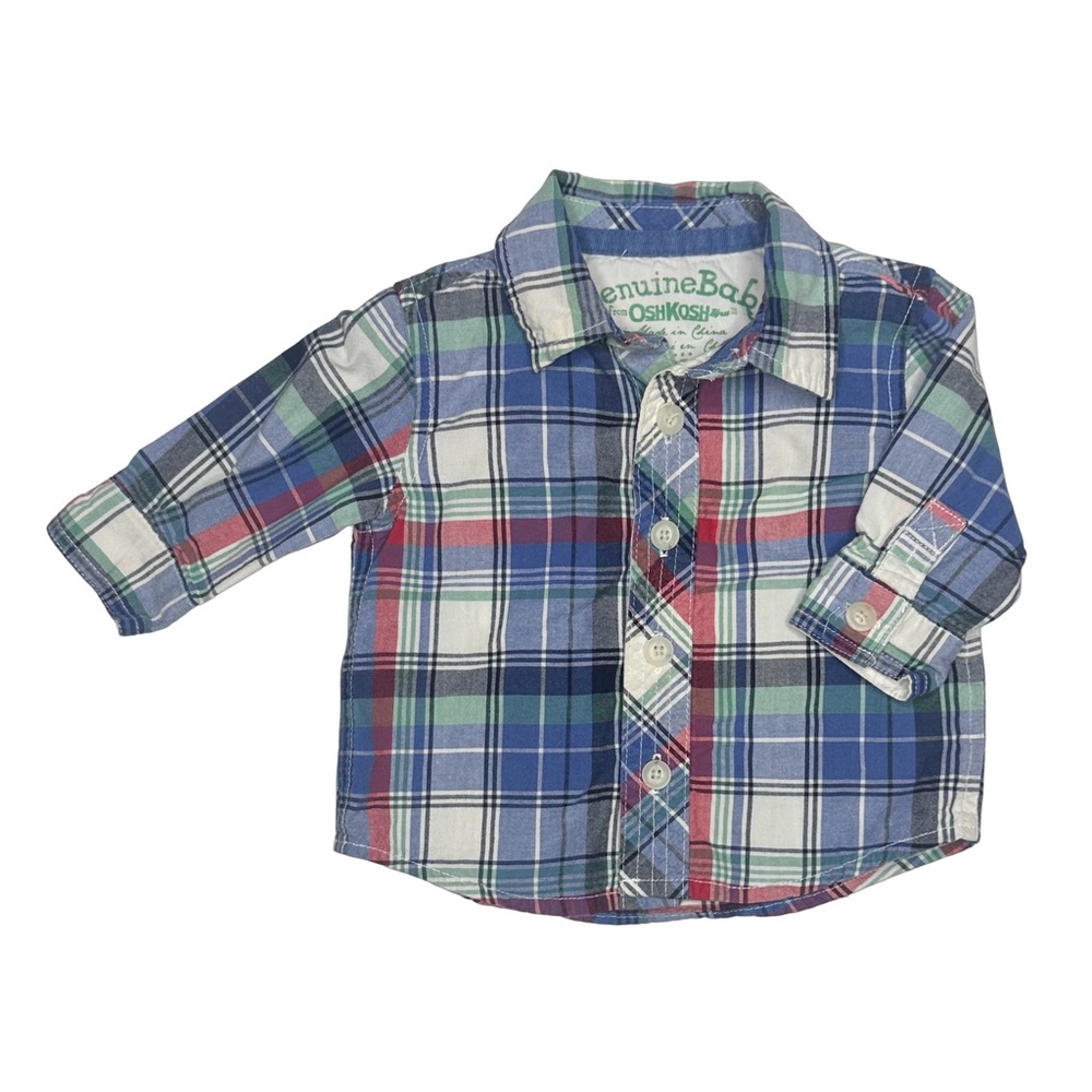 Genuine Kids‎ from Oshkosh Plaid Buttom Up Shirt